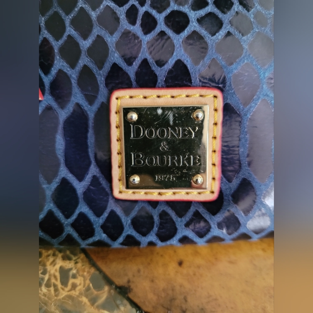 Dooney & Bourke Blue Croc Crossbody Bag - Picture 2 of 5